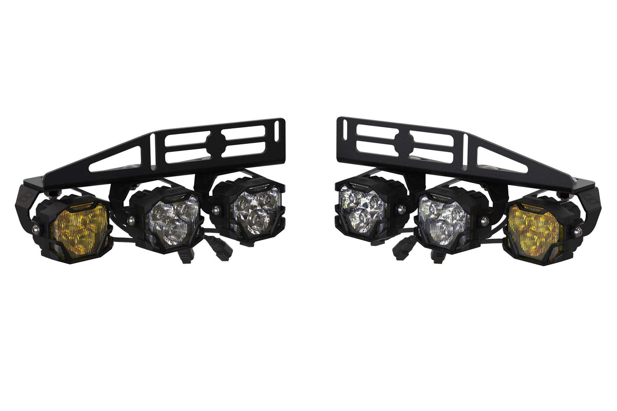 Morimoto 4Banger Fog Brackets: Type Raptor (FORD RAPTOR: 2017-2020) - BAF024