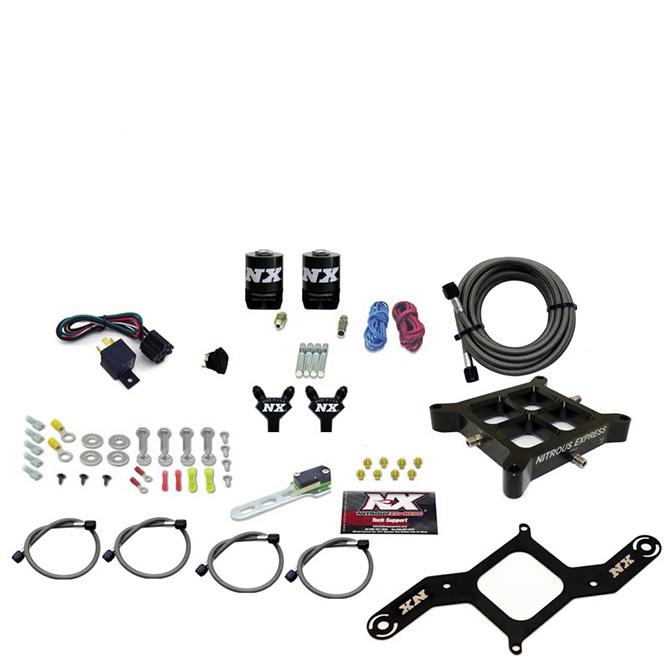 Nitrous Express 4150 Billet Crossbar, Pro Power (100-200-300-400-500Hp) Less Bottle - 60542-00