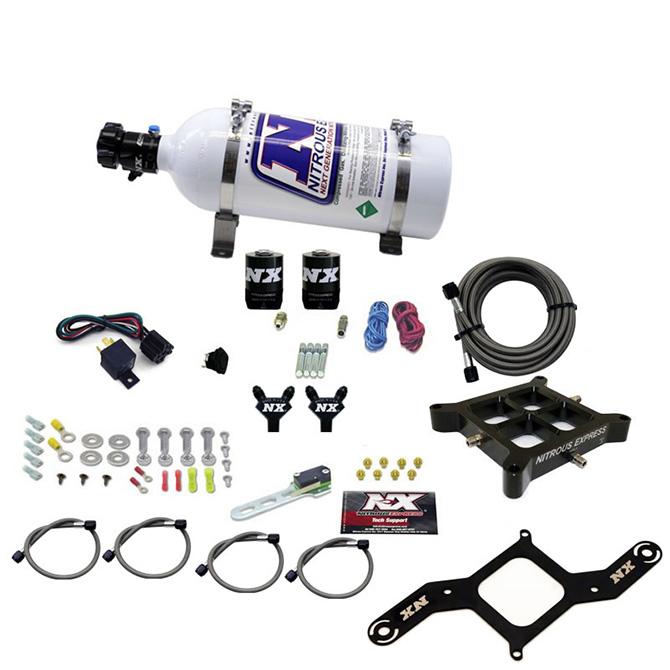 Nitrous Express 4150 Billet Crossbar, Pro Power (100-200-300-400-500Hp) With 5Lb Bottle. - 60542-05