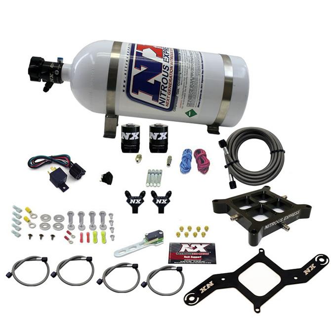 Nitrous Express 4150 Billet Crossbar, Pro Power (100-200-300-400-500Hp) With 10Lb Bottle. - 60542-10