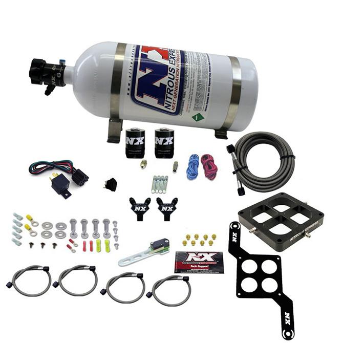 Nitrous Express Dominator Billet Crossbar Pro Power (100-200-300-400-500Hp) With 10Lb Bottle. - 60547-10