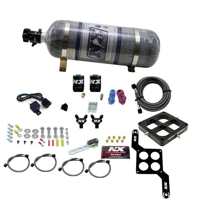 Nitrous Express Dominator Billet Crossbar Pro Power (100-200-300-400-500Hp) W/ Composite Bottle. - 60547-12