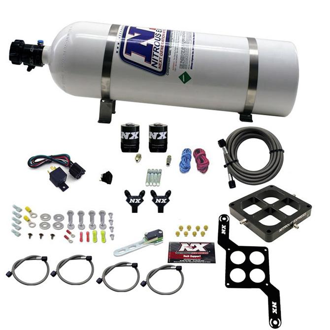Nitrous Express Dominator Billet Crossbar Pro Power (100-200-300-400-500Hp) With 15Lb Bottle. - 60547-15