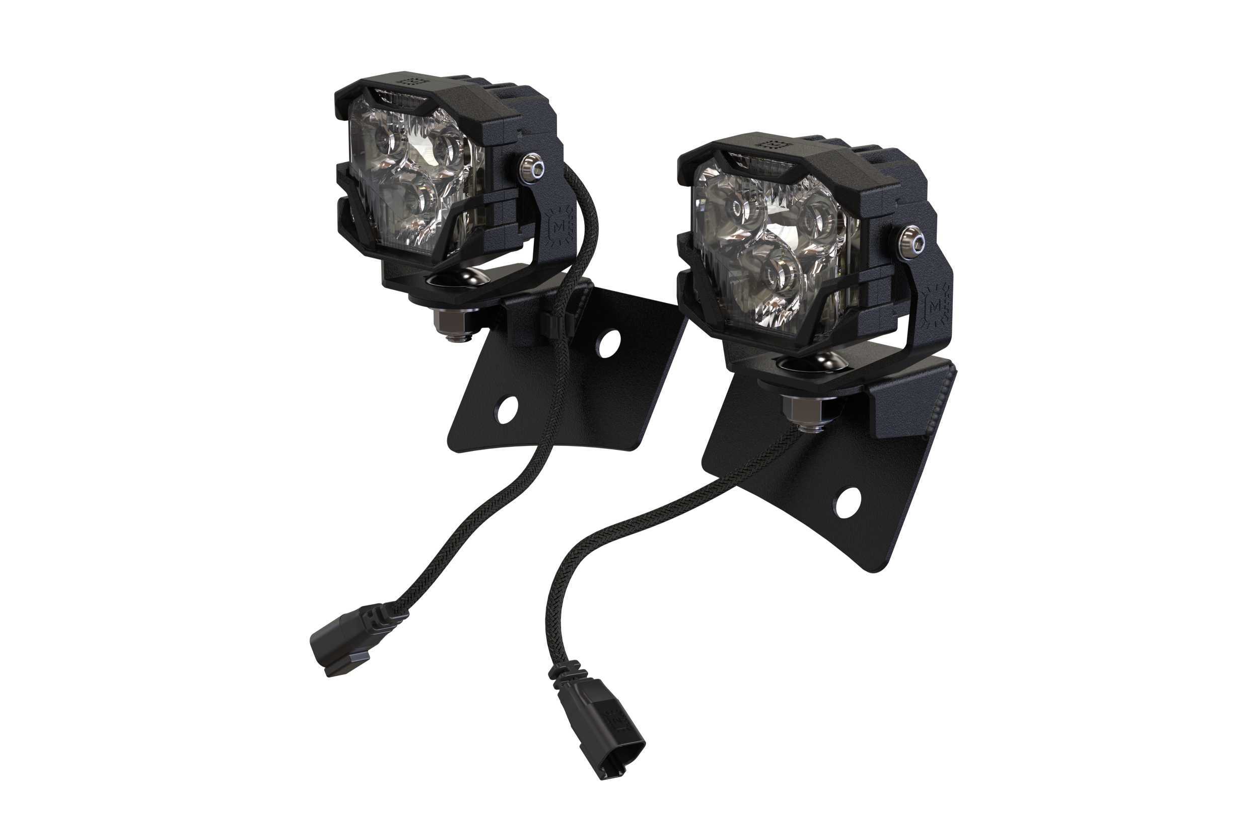 Morimoto 4Banger A-Pillar Brackets: Wrangler JK (07-17) (Vehicles: Jeep Wrangler JK (07-17)) - BAF035