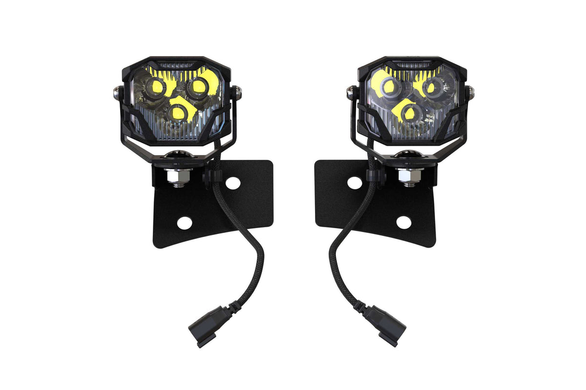 Morimoto 4Banger A-Pillar Brackets: Wrangler JK (07-17) (Vehicles: Jeep Wrangler JK (07-17)) - BAF035