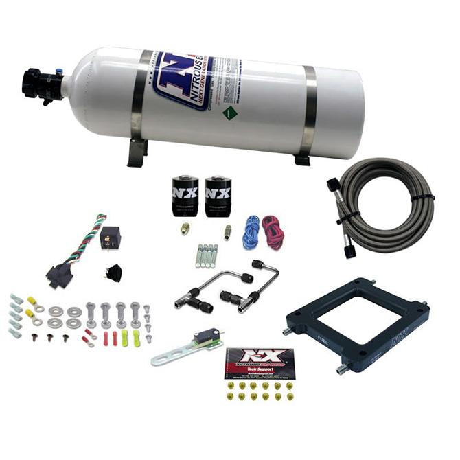 Nitrous Express Dominator Gemini Pro-Power (100-200-300-400-500Hp) With 15Lb Bottle - 60570-15
