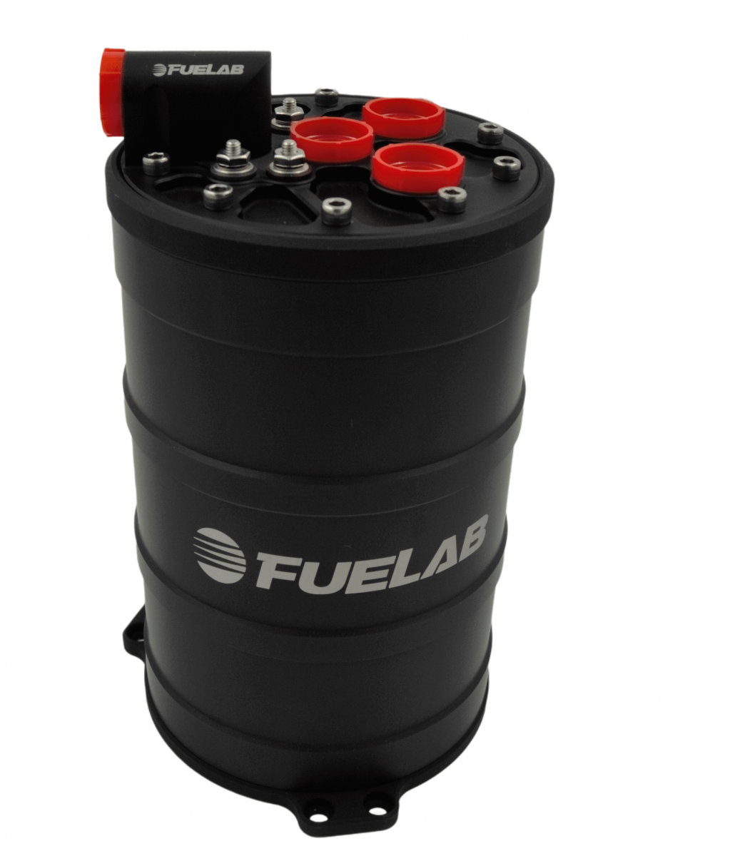 Fuelab Dual 340lph E85 Pump Fuel Surge Tank System 235mm Tall - 60702