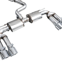 AWE Touring Edition Exhaust for Audi 8Y S3 - Chrome Silver Tips - 3015-42897