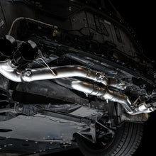 AWE Track Edition Exhaust - Quad Diamond Black Tips (2020-2024 Corvette C8) - 3020-43086