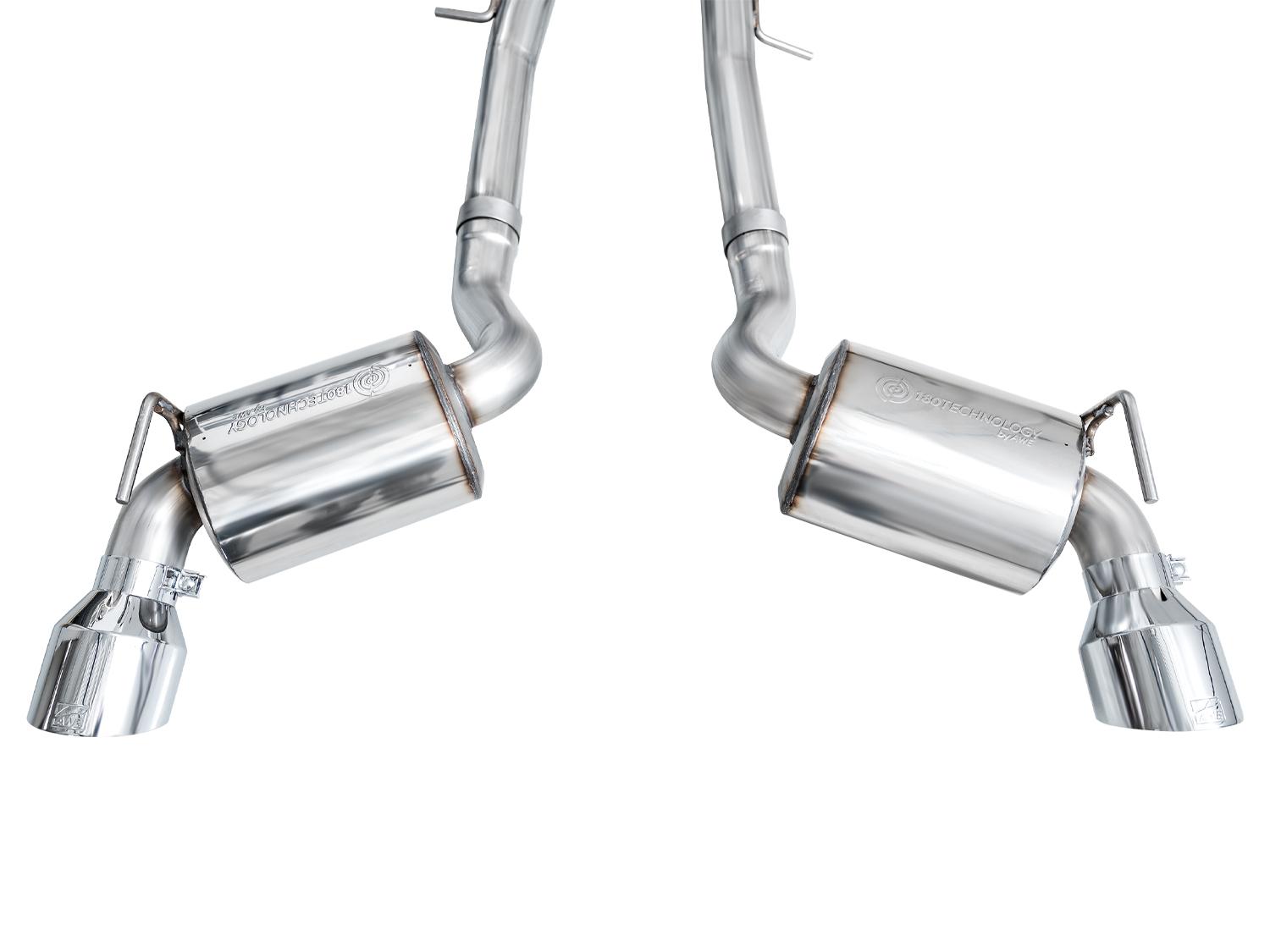 AWE Touring Edition for Nissan Z - Chrome Tips - 3015-32400
