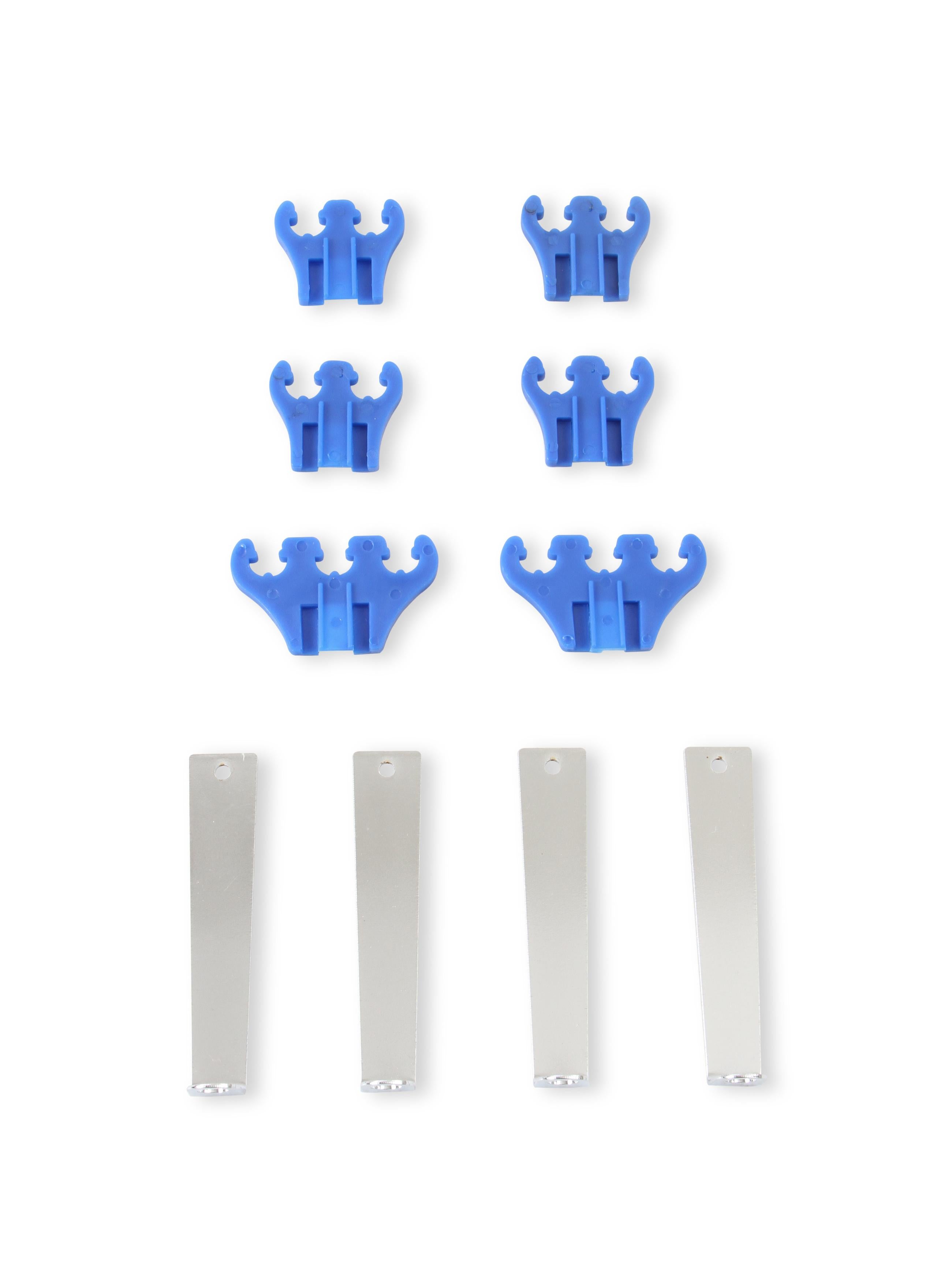 Mr. Gasket Standard Wire Loom Kit - Chrome / Blue.  - 9881