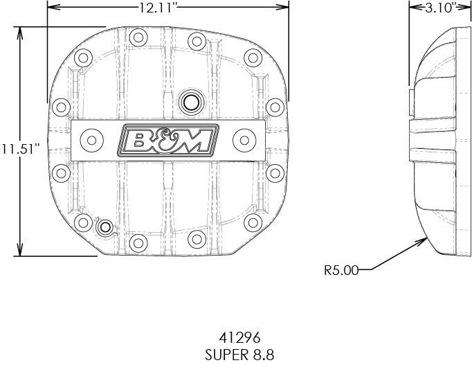 DIFF COVER SUPER 8.8 BLACK (2015-2018 F-150) - 41296