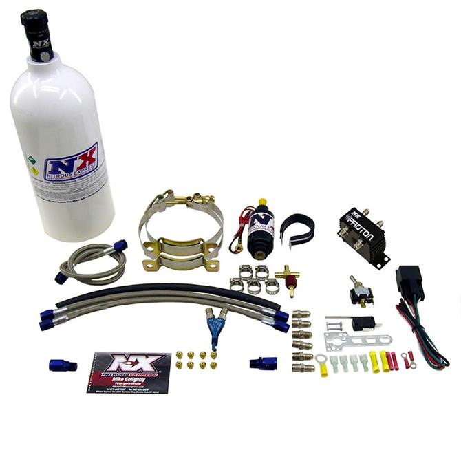Nitrous Express Single Cylinder "Proton" System W 2.5 Lb Bottle, 2.5Lb - 61025-2.5P