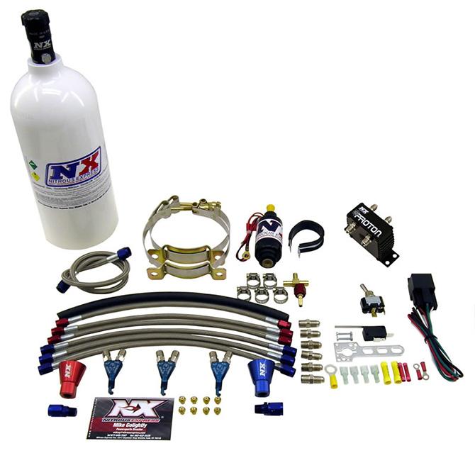 Nitrous Express Three Cylinder "Proton" System W 2.5 Lb Bottle, 2.5Lb - 61027-2.5P