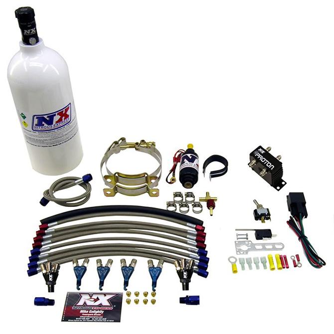 Nitrous Express Four Cylinder "Proton" System W 1.0 Lb Bottle, 1.0Lb - 61028-1.0P