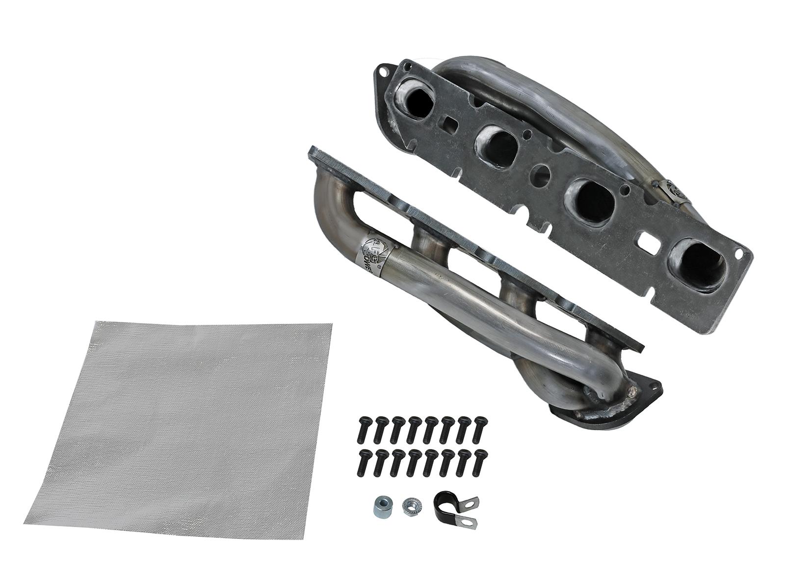 AFE Twisted Steel 304 Stainless Steel Short Tube Header (RAM 1500 (DT) 19-24 V8-5.7L HEMI) - 48-32023