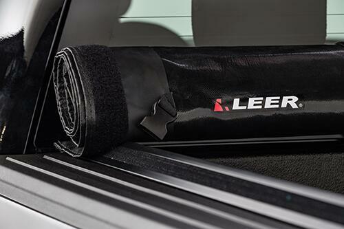 LEER 22-25 Nissan Frontier Tonneau Cover Truck Bed Topper Soft Roll Up 6 Foot With or Without Track Black Leer - 610336