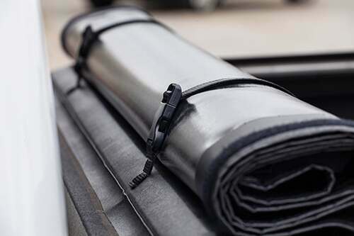 LEER 22-25 Nissan Frontier Tonneau Cover Truck Bed Topper Soft Roll Up 6 Foot With or Without Track Black Leer - 610336