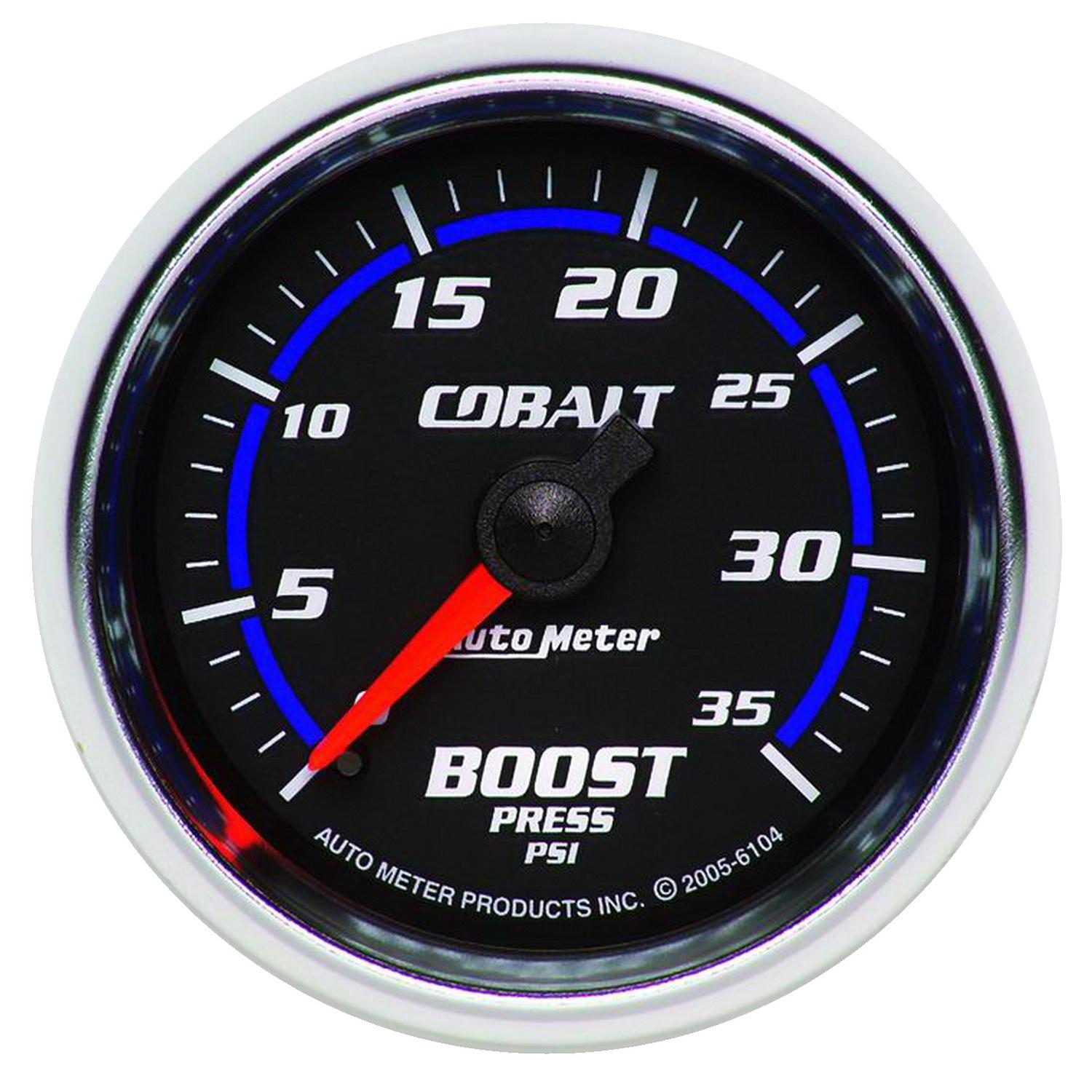 Autometer Cobalt Series 2-1/16 Mechanical 0-35Psi Boost Gauge