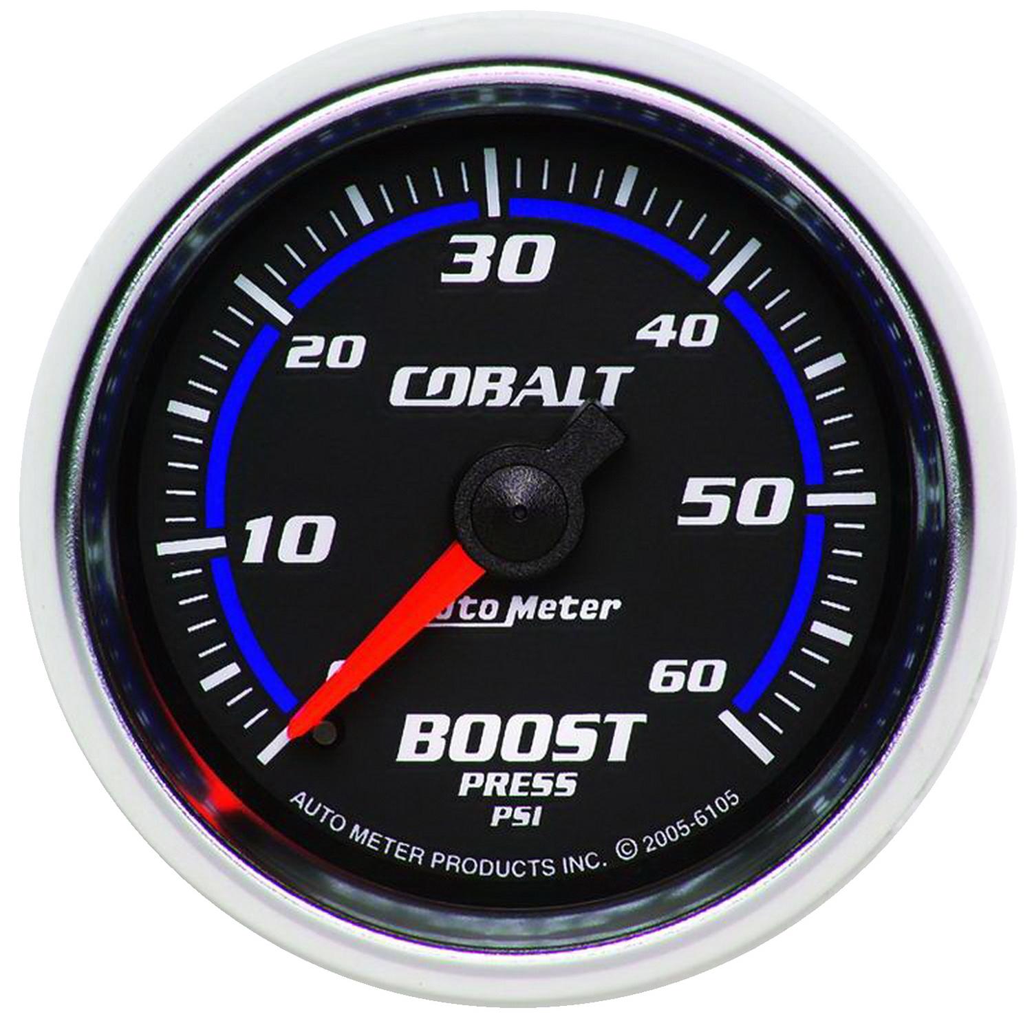 Auto Meter 2-1/16" BOOST, 0-60 PSI, COBALT - 6105