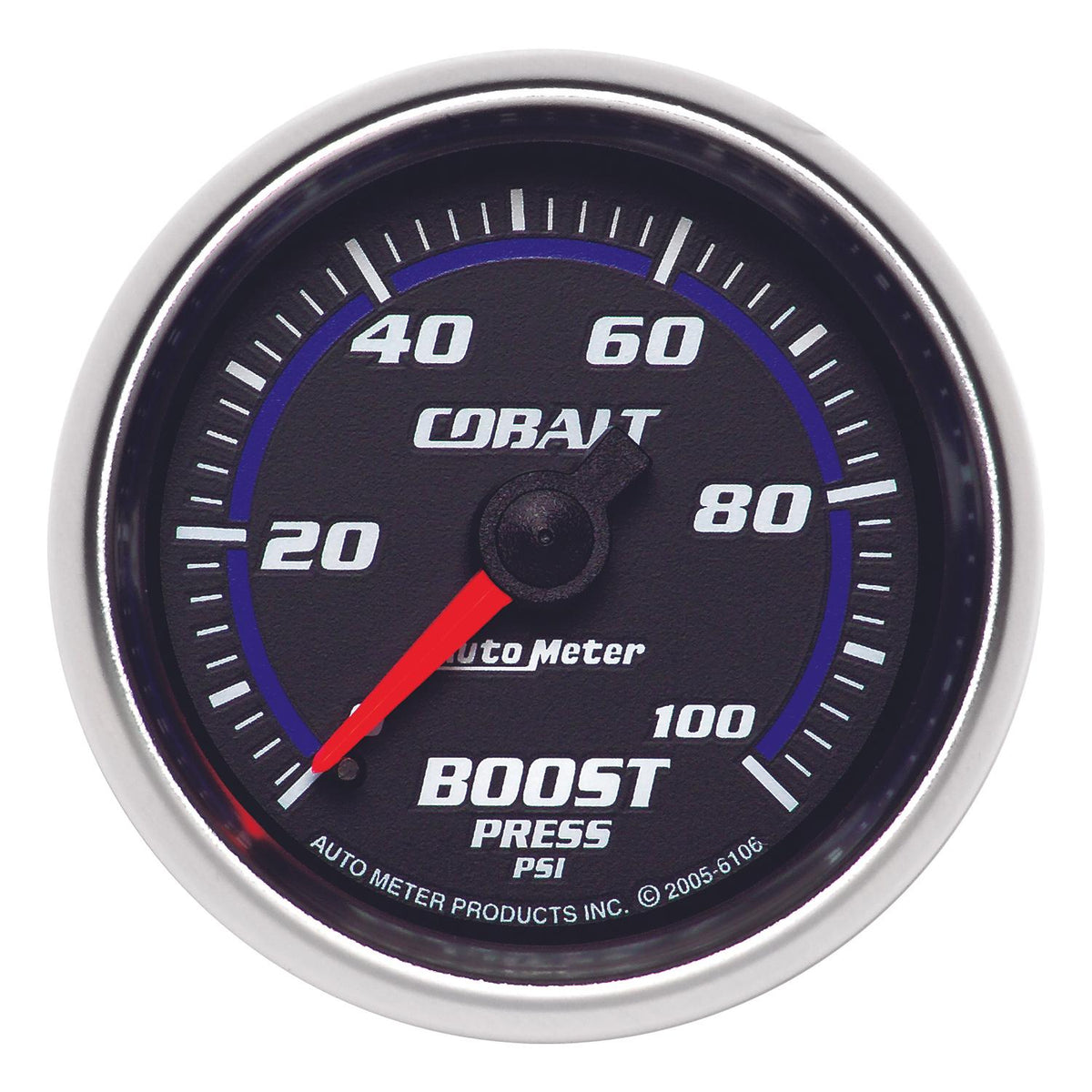 Auto Meter 2-1/16" BOOST, 0-100 PSI, COBALT - 6106