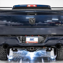 AWE 0FG Dual Rear Exit Catback for 4th Gen RAM 1500 5.7L (with bumper cutouts) - Diamond Black Tips - 3015-33004