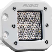 RIGID Industries Rigid D-Series Pro Light, Flood Diffused, Flush Mount, White Housing, Single - 611513