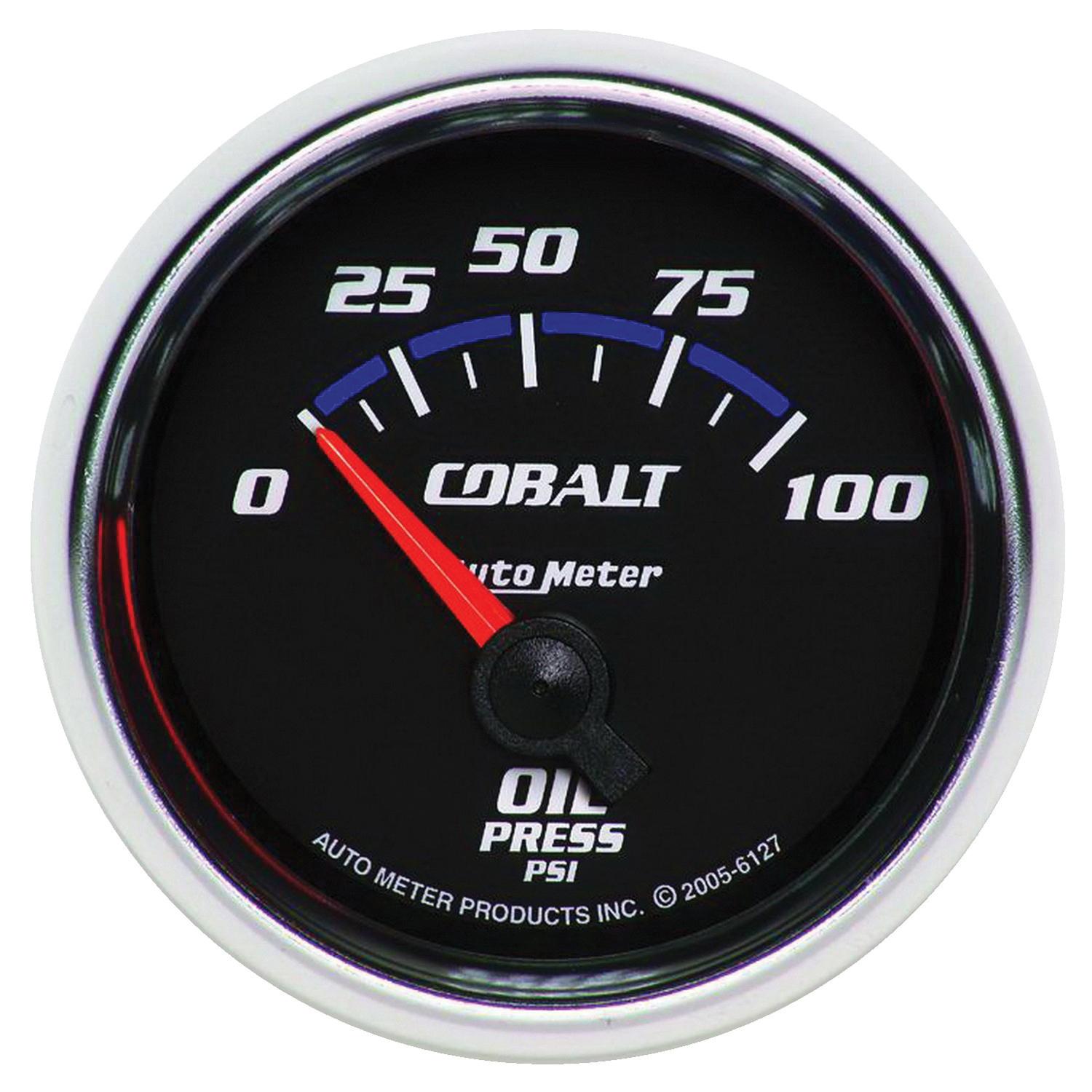 Auto Meter 2-1/16" OIL PRESSURE, 0-100 PSI, COBALT - 6127