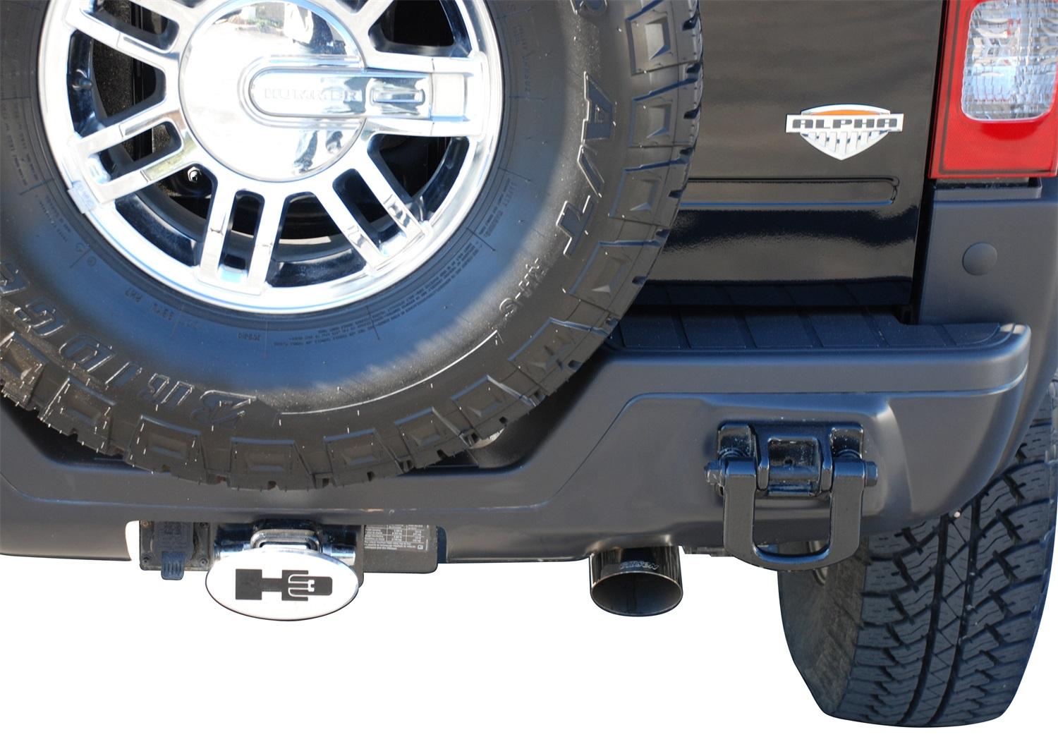 Gibson Exhaust Cat-Back Single Exhaust System; Stainless (2008-2010 H3 Alpha, H3 Championship Series) - 612801