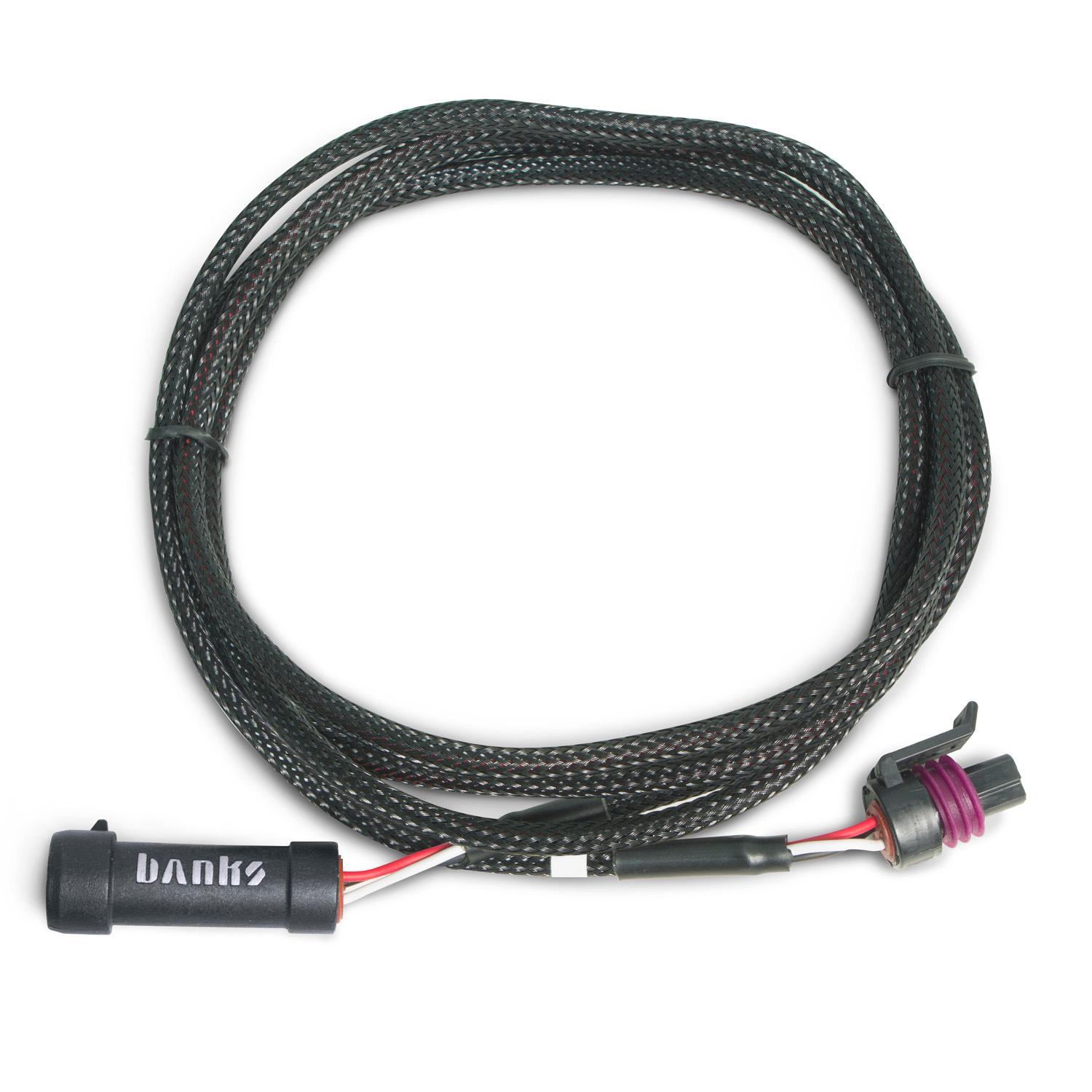 Banks Power Extension Cable, sensor, 3-pin Analog Delphi extension, 72" for iDash 1.8 DataMonster and Super Gauge - 61301-29