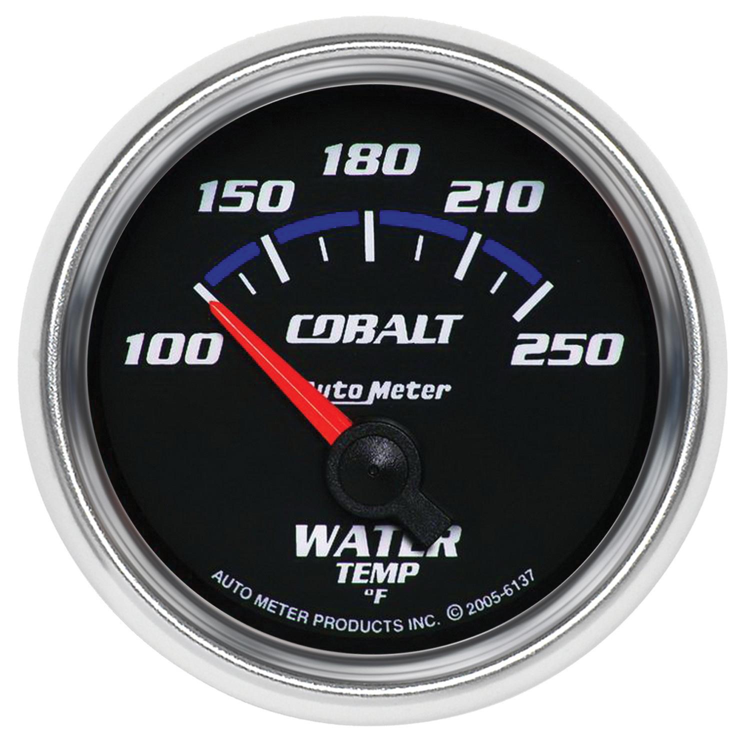 Auto Meter 2-1/16" WATER TEMPERATURE, 100-250 °F, COBALT - 6137