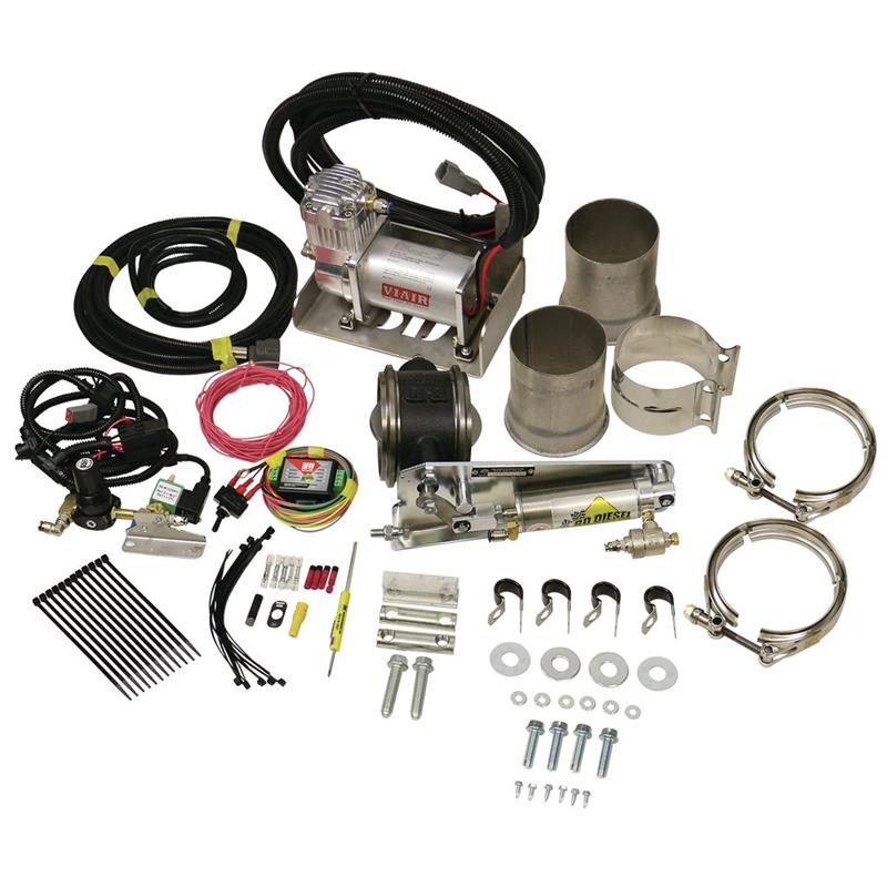BD Diesel Exhaust Brake - Universal 4.0-Inch C/W Air Compressor - 1028140