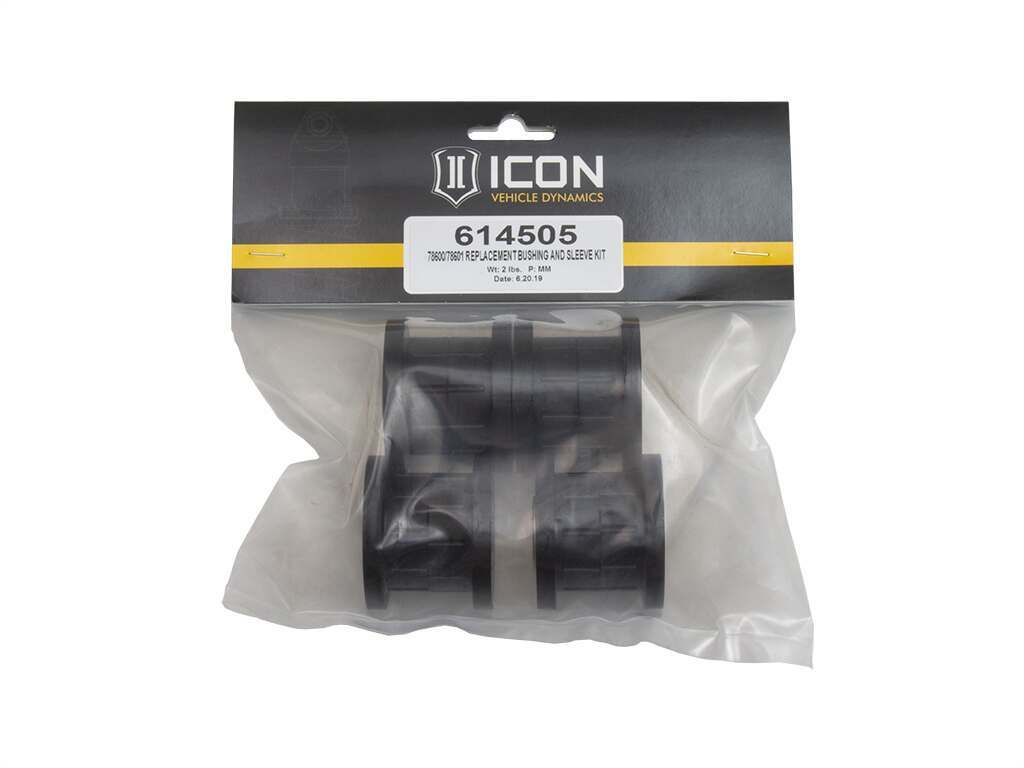 Icon 78600/78601 Replacement Bushing And Sleeve Kit - 614505