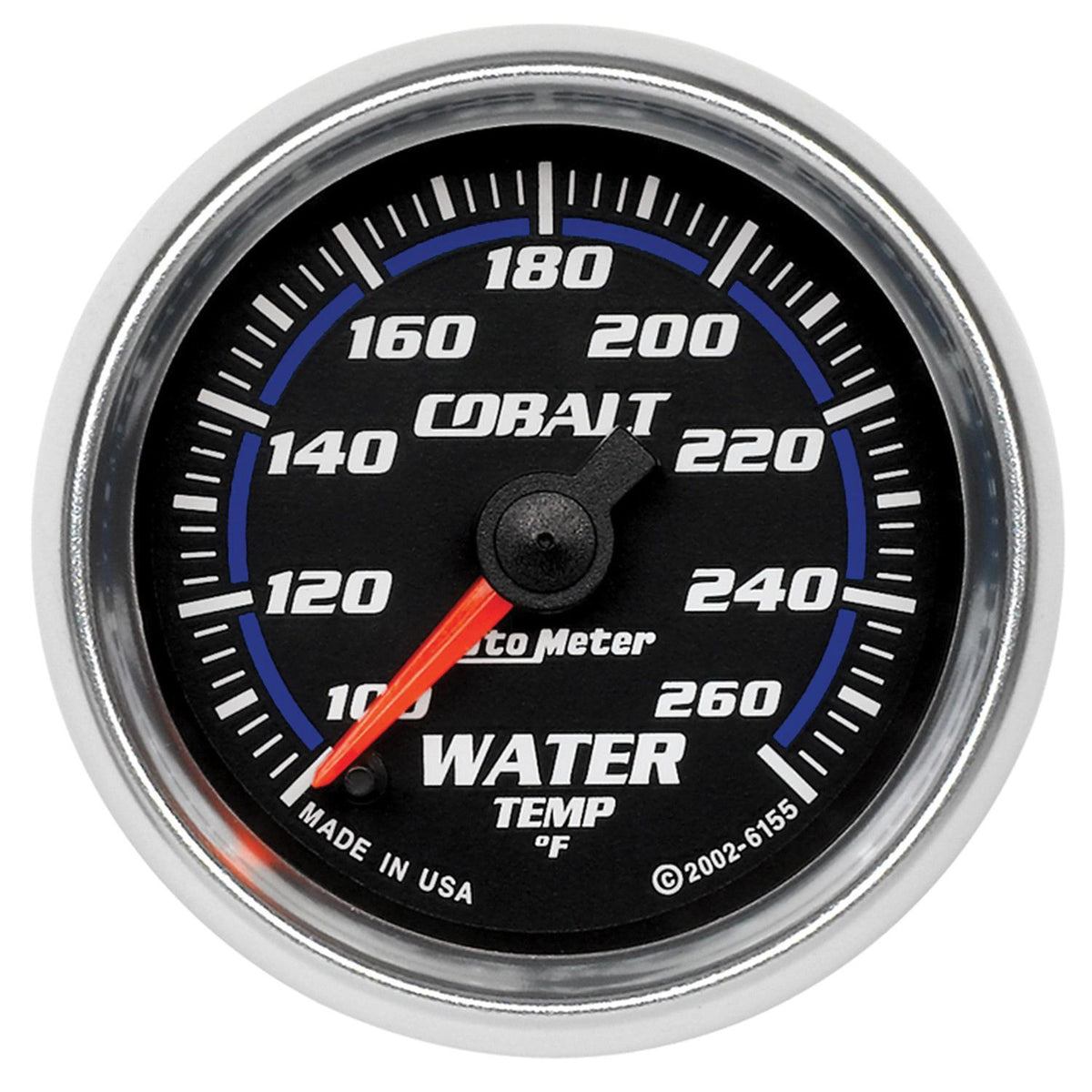 Autometer Cobalt Series 2-1/16" Electric Water Temperature Gauge