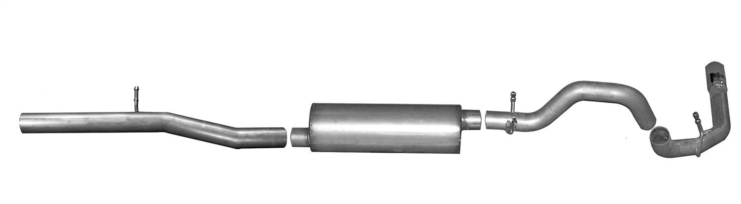 Gibson Exhaust Cat-Back Single Exhaust System; Stainless (2014-2018 Chevrolet Silverado 1500, GMC Sierra 1500) - 615629