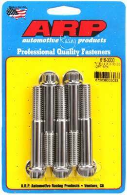 ARP 7/16-14 X 3.000 12pt SS bolts - 616-3000