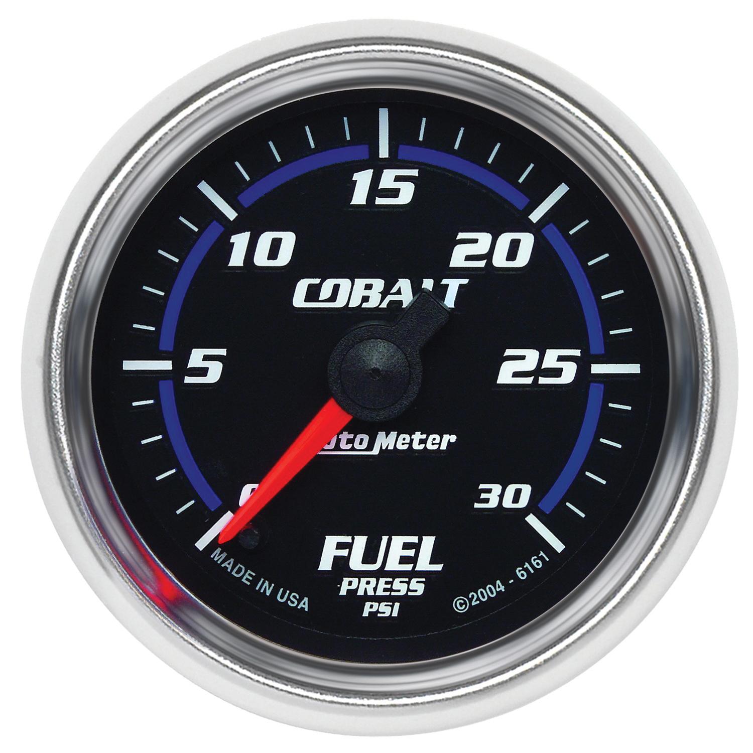 Autometer Cobalt Series 2 1/16" 0-30 PSI Fuel Pressure Gauge