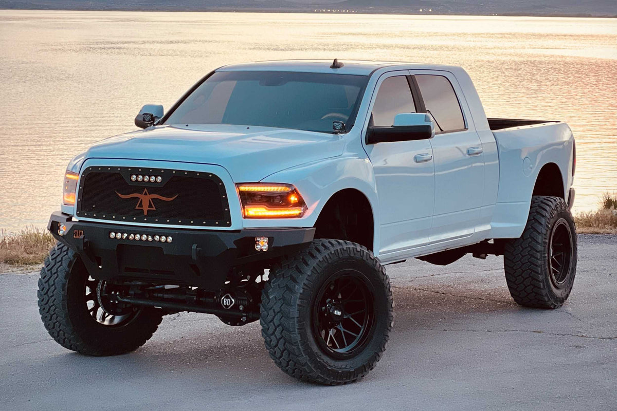 Morimoto XB LED Heads: Dodge Ram (09-18) (Pair / Amber DRL) - LF520-A-ASM