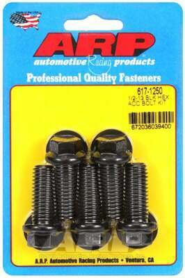 ARP 1/2-13 x 1.250 hex black oxide bolts - 617-1250