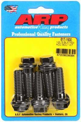 ARP 1/2-13 x 1.500 hex black oxide bolts - 617-1500