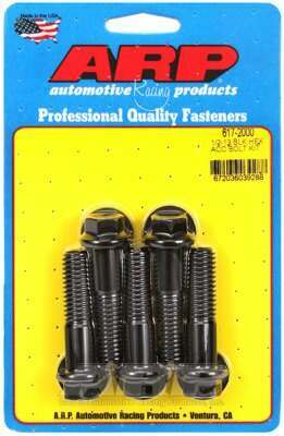 ARP 1/2-13 x 2.000 hex black oxide bolts - 617-2000