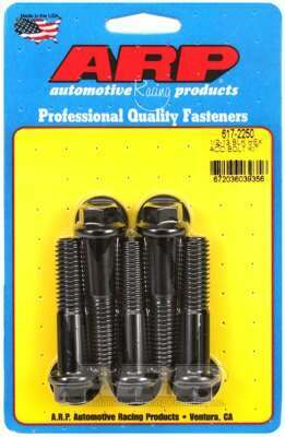 ARP 1/2-13 x 2.250 hex black oxide bolts - 617-2250