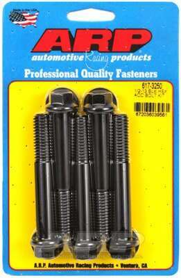 ARP 1/2-13 x 3.250 hex black oxide bolts - 617-3250