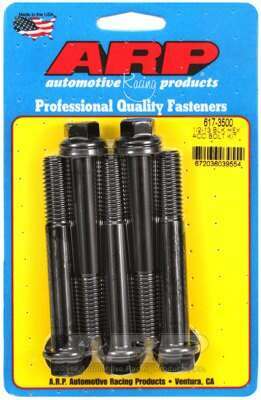 ARP 1/2-13 x 3.500 hex black oxide bolts - 617-3500