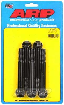 ARP 1/2-13 x 4.000 hex black oxide bolts - 617-4000