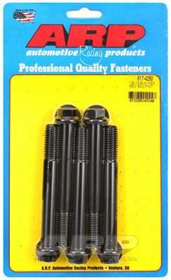 ARP 1/2-13 x 4.250 hex black oxide bolts - 617-4250