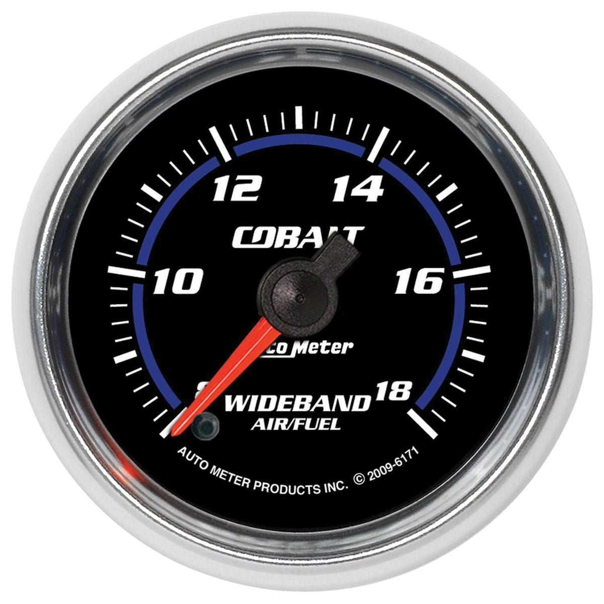 Auto Meter 2-1/16" WIDEBAND AIR/FUEL RATIO, ANALOG, 8:1-18:1 AFR, COBALT - 6171