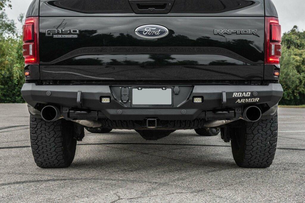 Road Armor Stealth Rear Non-Winch Bumper - Texture Black (2017-2021 RAPTOR) - 6171RRB