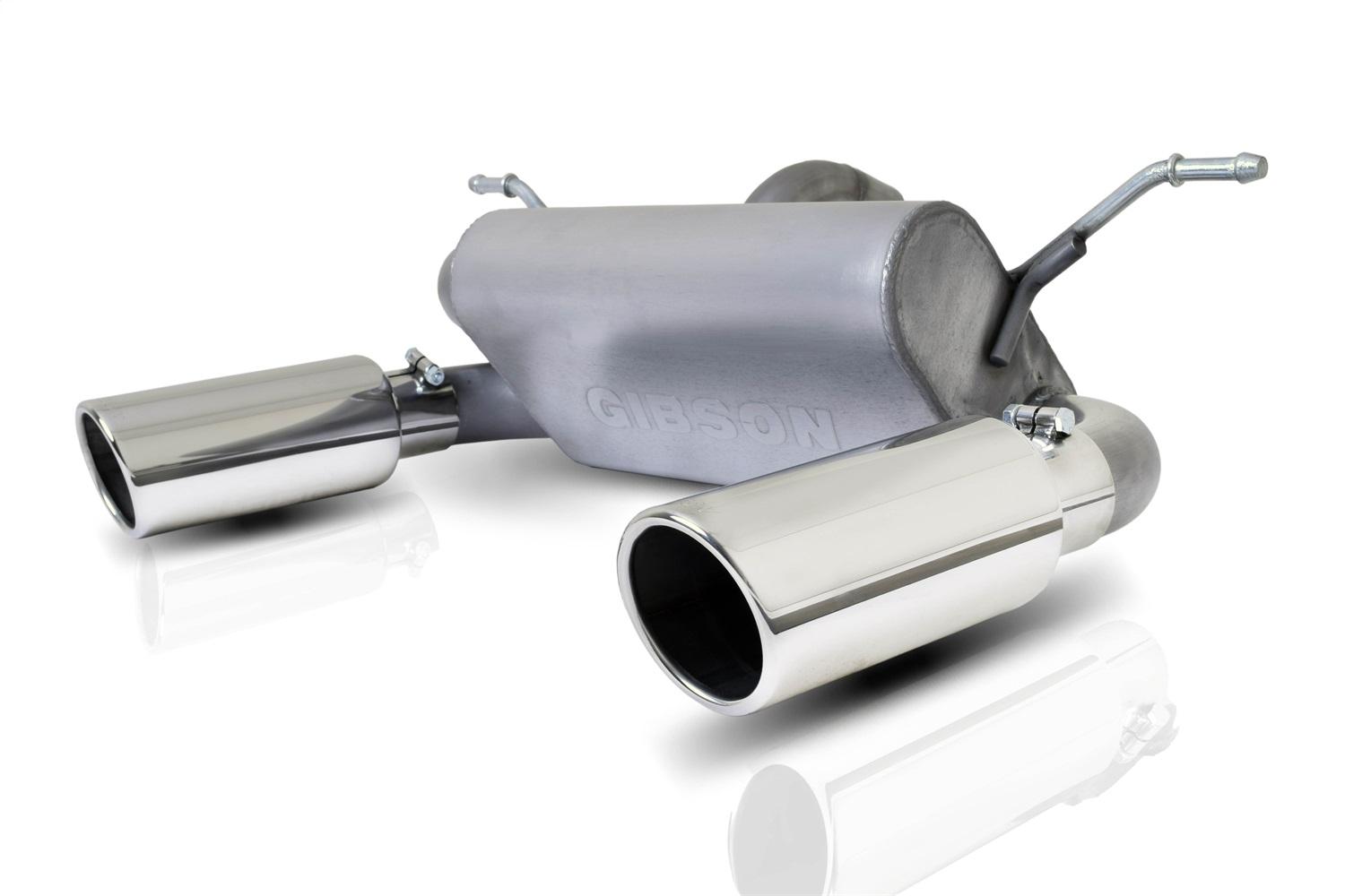 Gibson Exhaust Cat-Back Dual Split Exhaust System; Stainless (2018-2023 Jeep Wrangler) - 617307