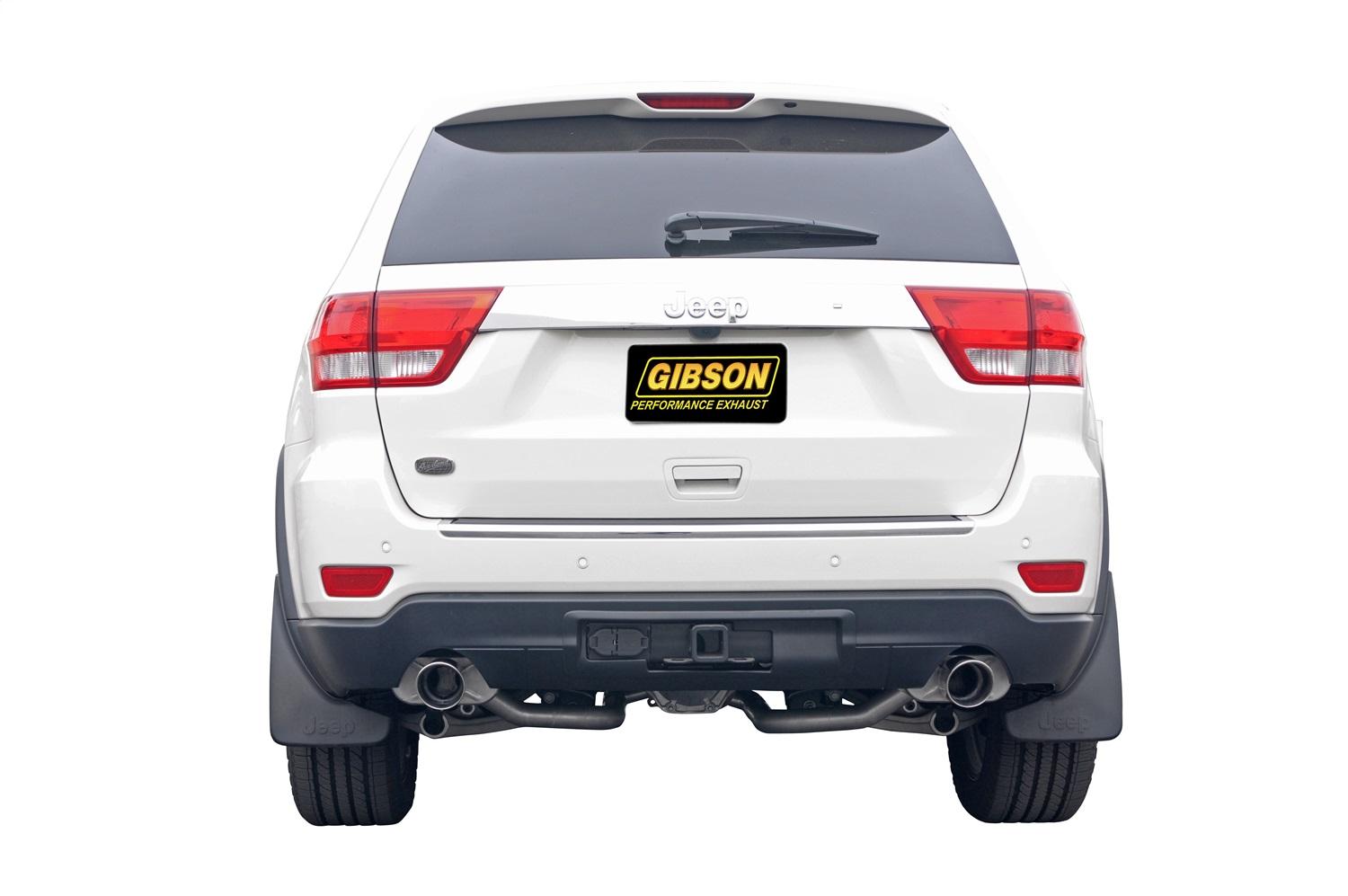 Gibson Exhaust Axle Back Dual Exhaust System; Stainless (2011-2020 Jeep Grand Cherokee) - 617407